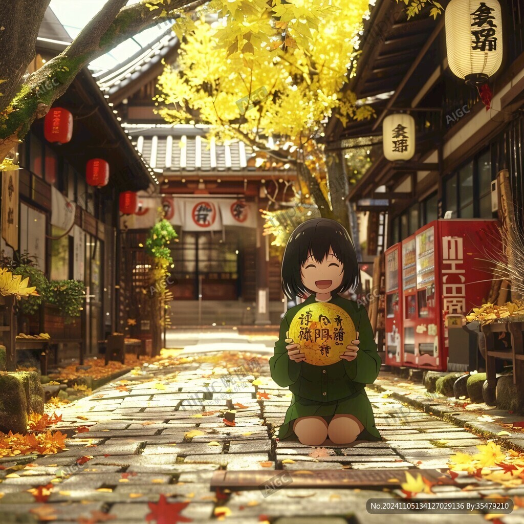 秋天文创插画