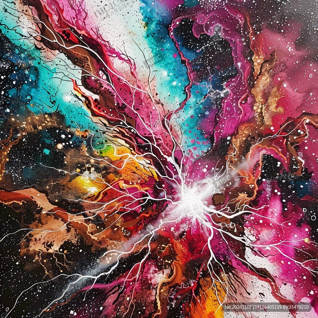 海洋流体画宇宙