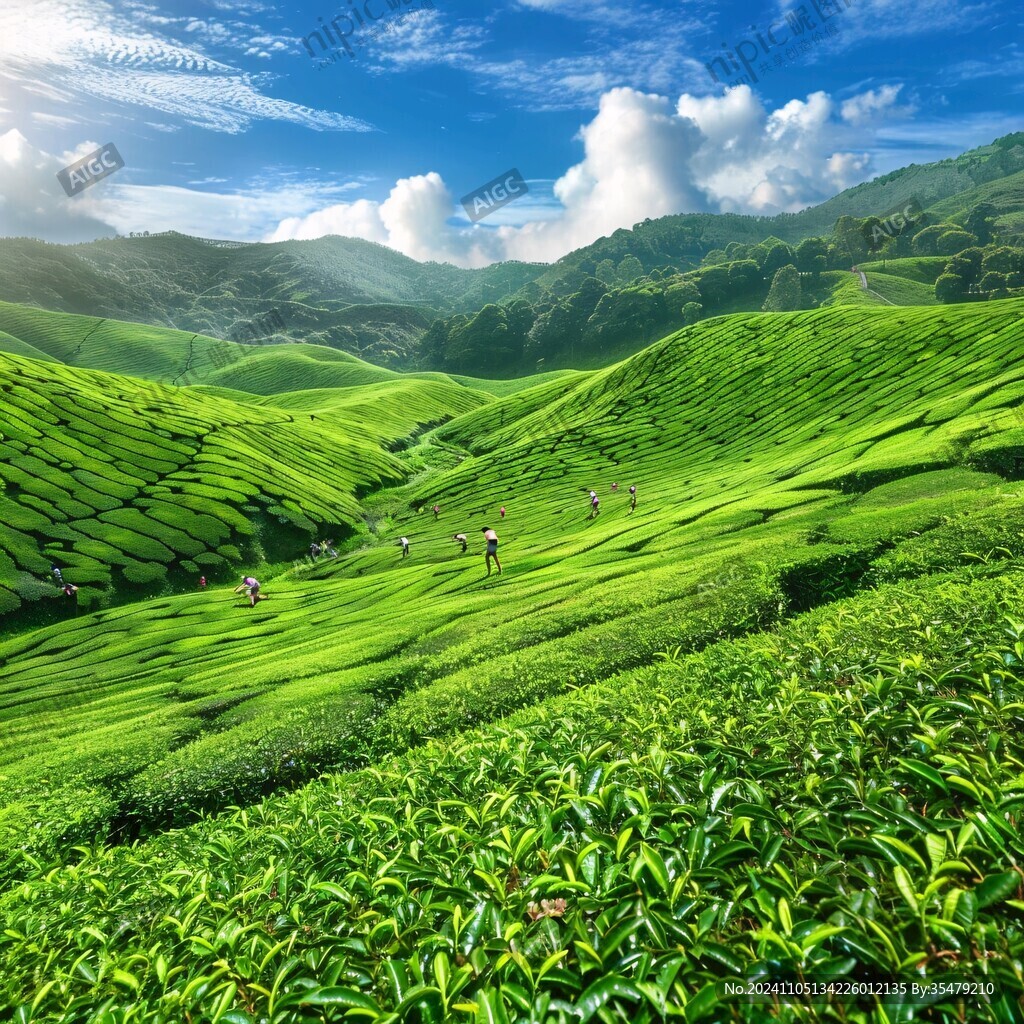 茶园背景图