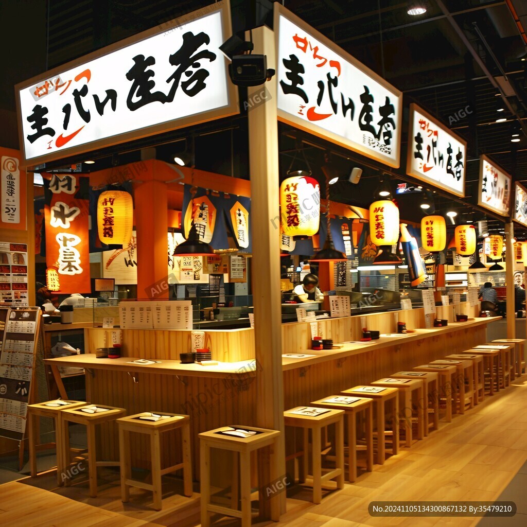 日本自助餐厅档口