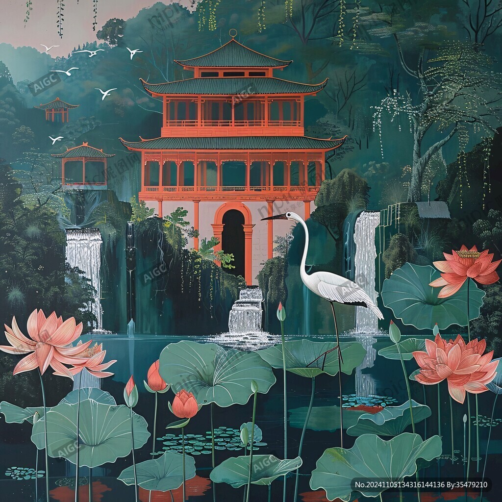 菽庄花园插画