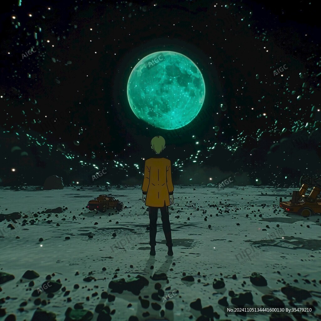 月球造访赛博朋克风