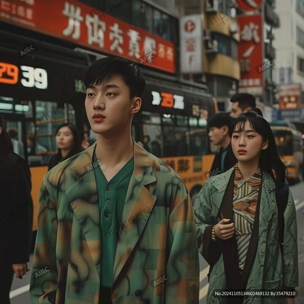两个人的街拍