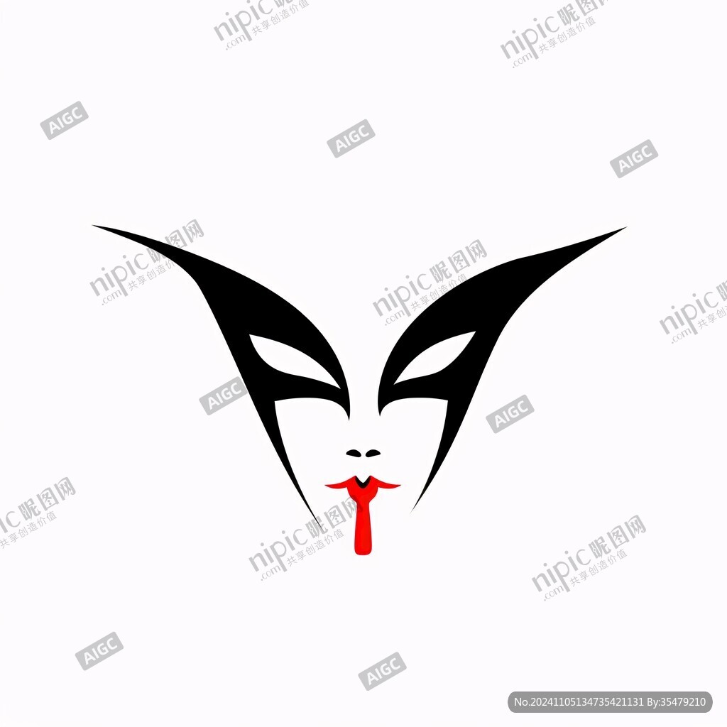 戏剧面具logo