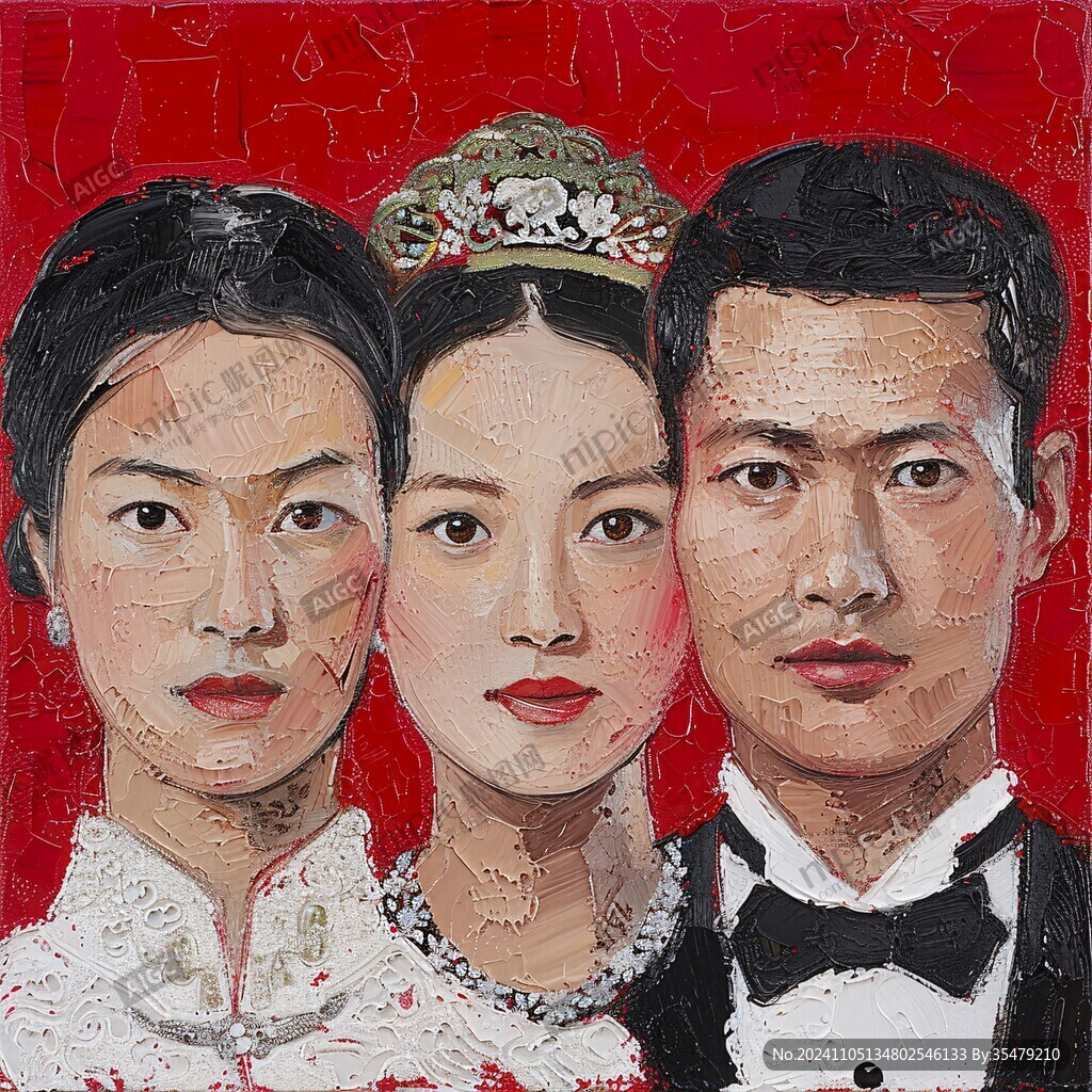 丙烯画人物