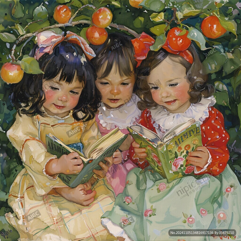 小朋友油画