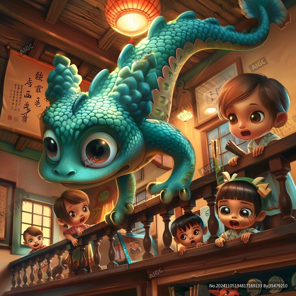 龙年ip插画