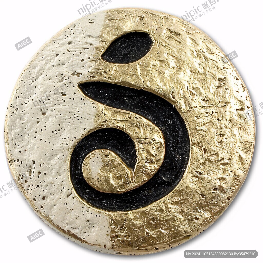铜钱太极logo