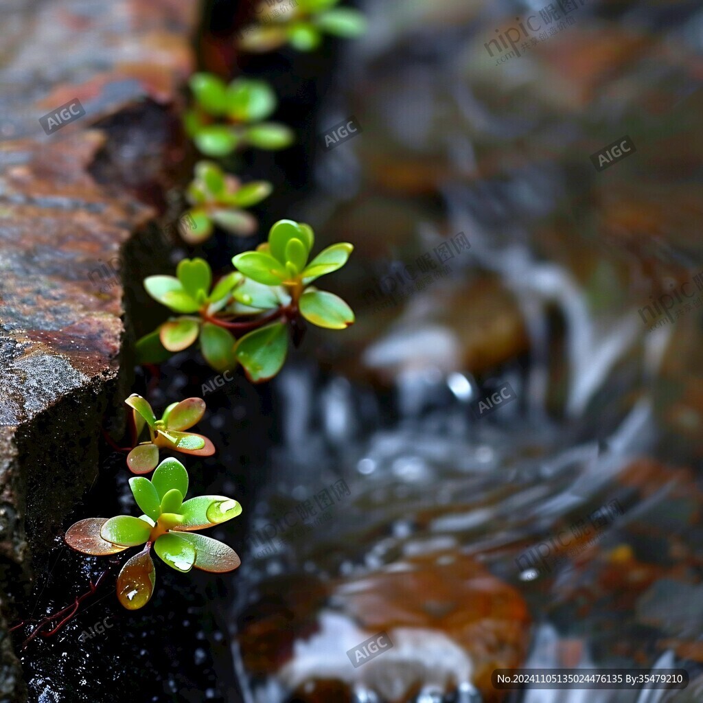 小溪边幸运草