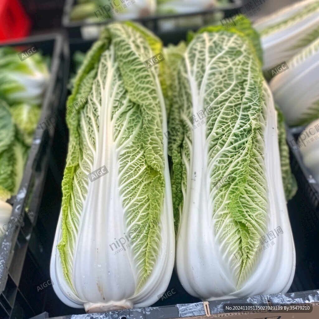 菜市场大白菜菜颗