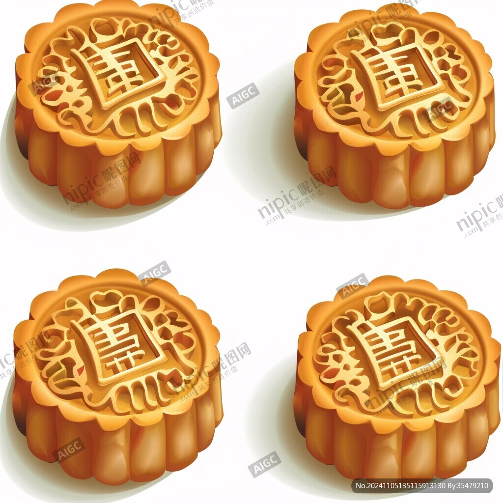 鼠绘月饼