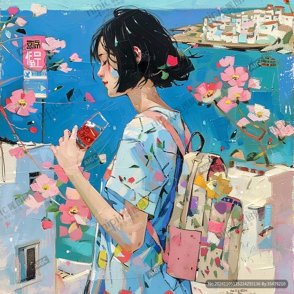 少女系列插画
