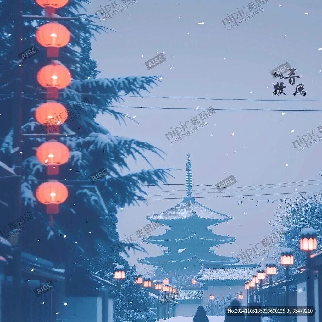 古风冬景
