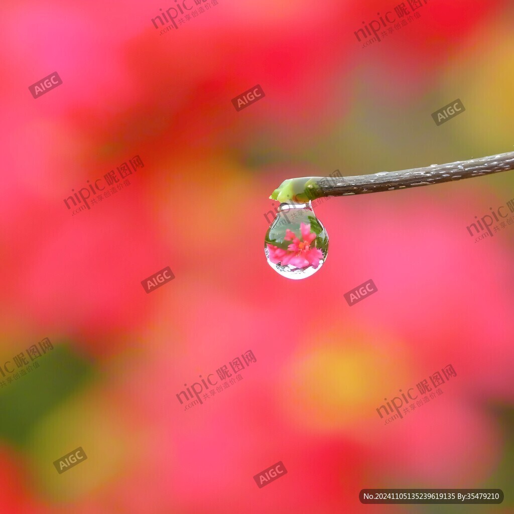 春雨润红梅
