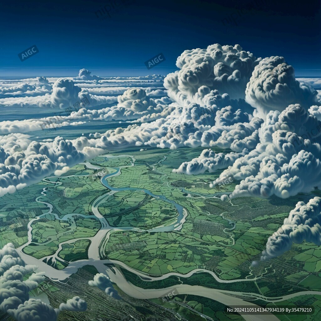3d云海立体画