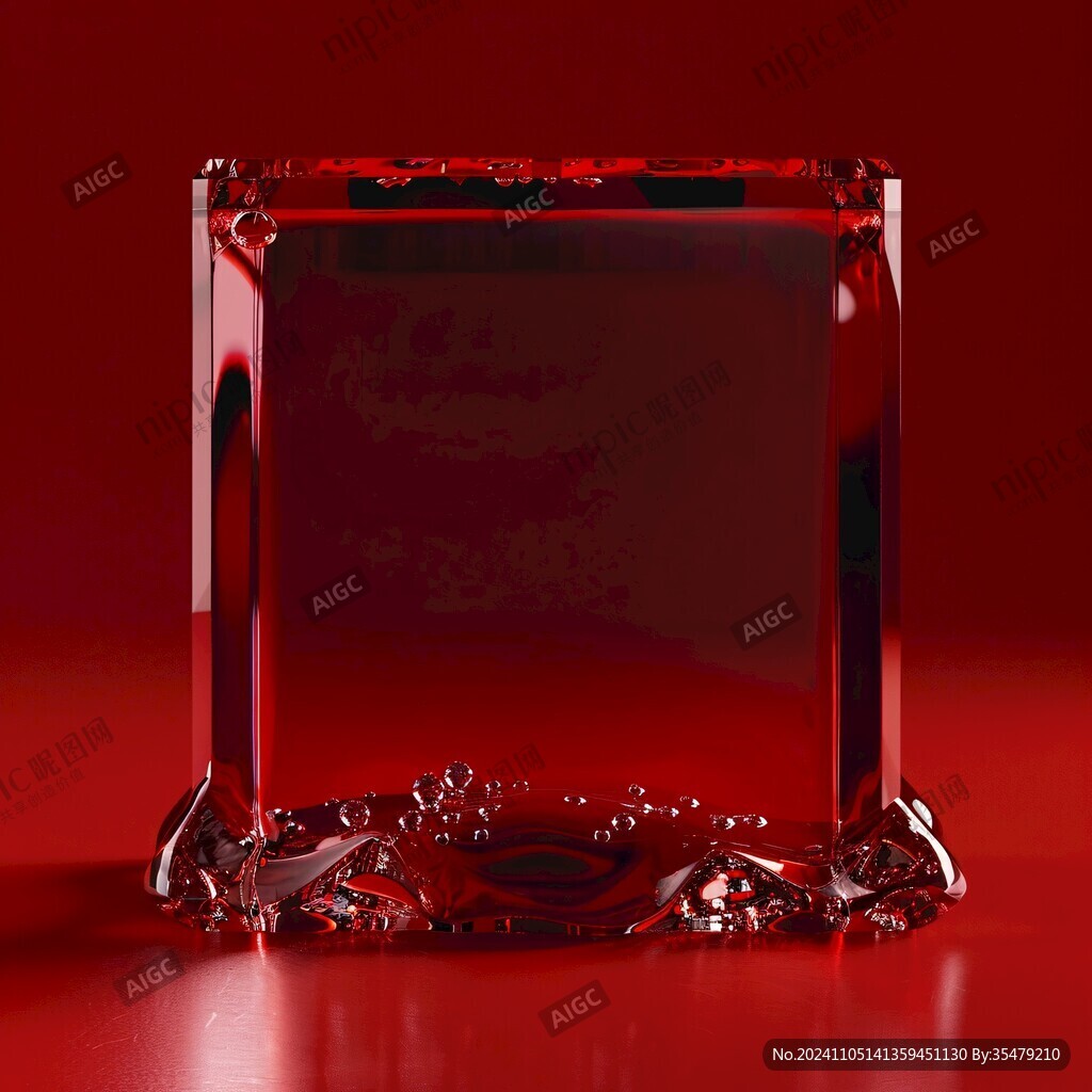红色水晶效果图