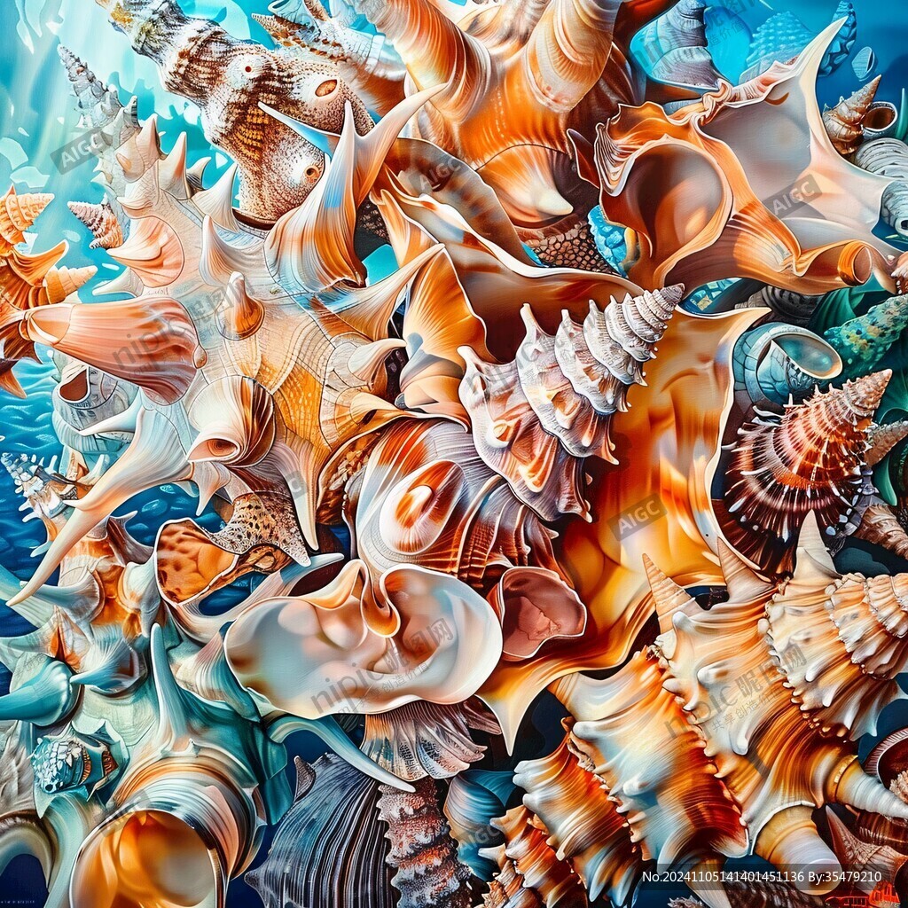 立体画3d海洋