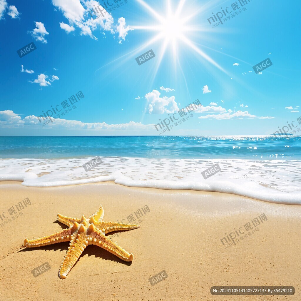 阳光海滩夏日风情