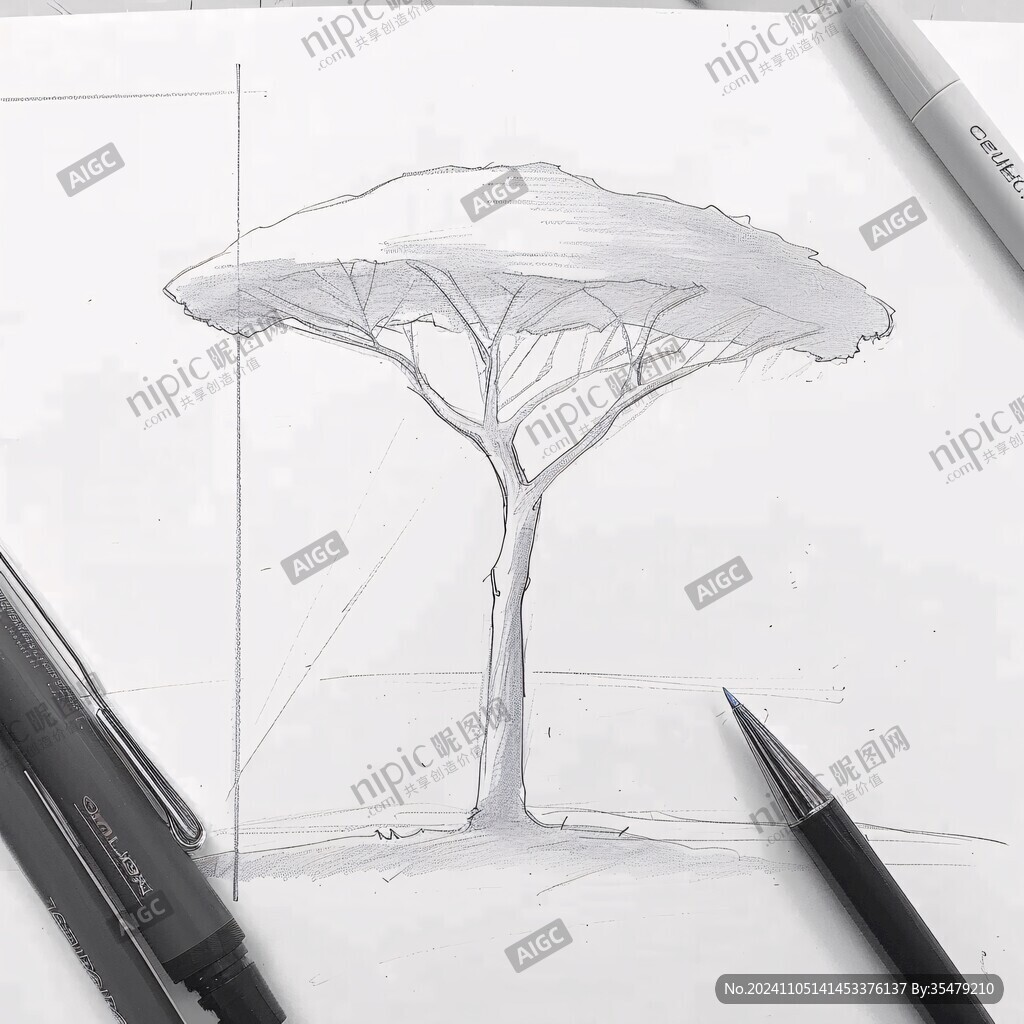 树马克笔设计
