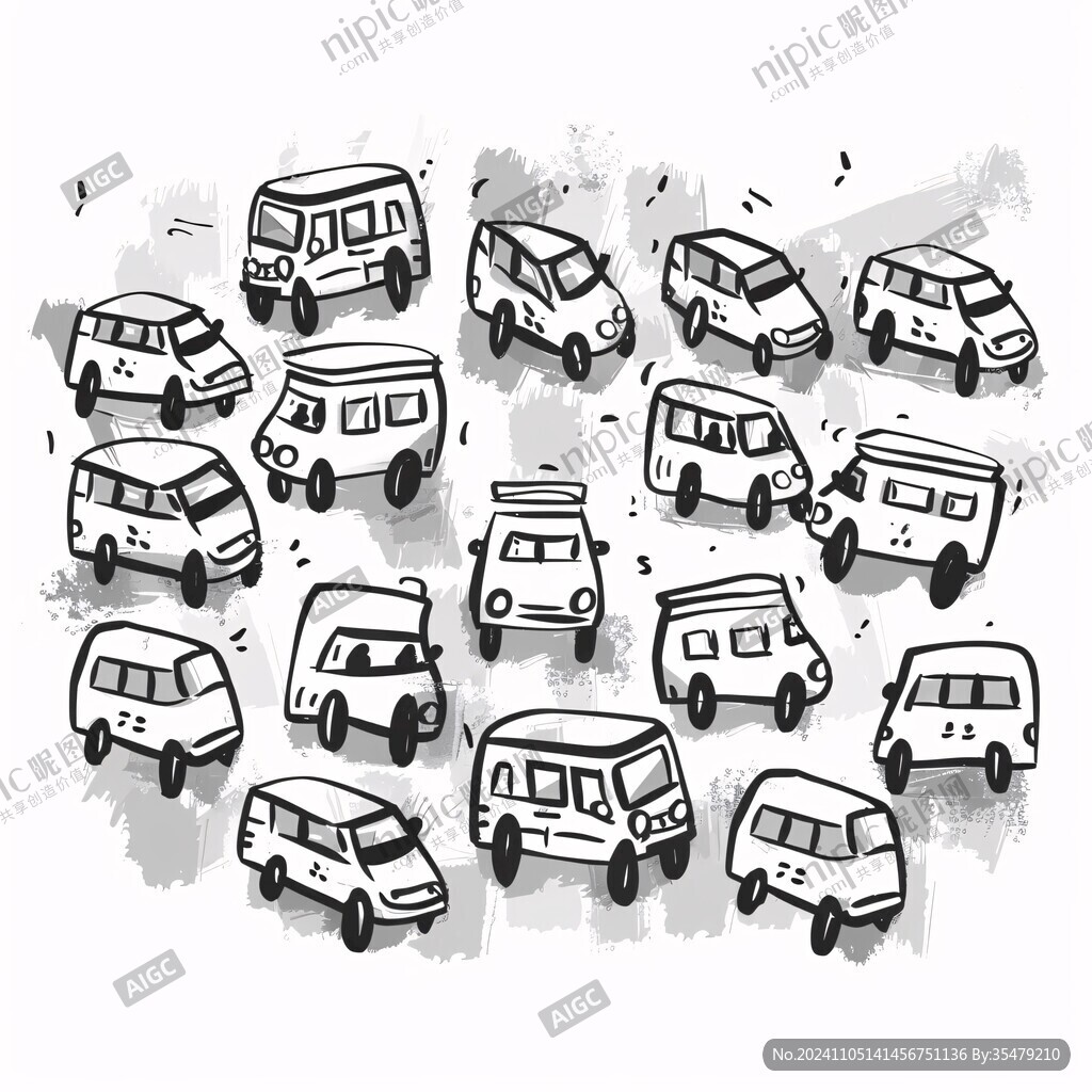 停车难素材