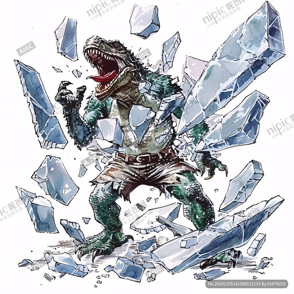 完齿兽插画