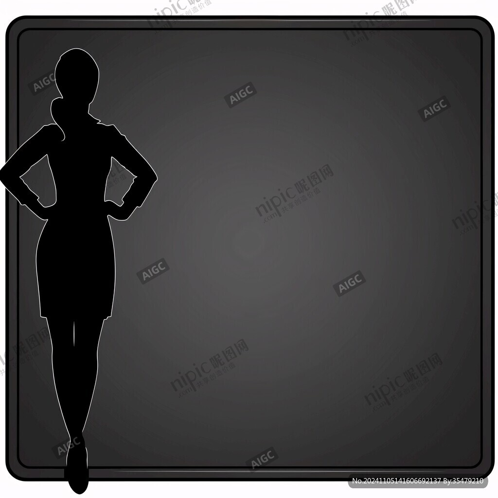 气质女人剪影