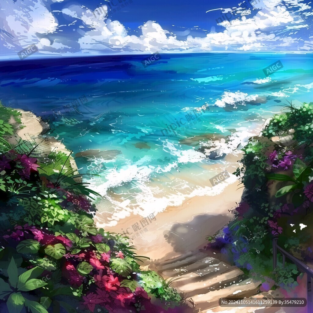 动漫海边