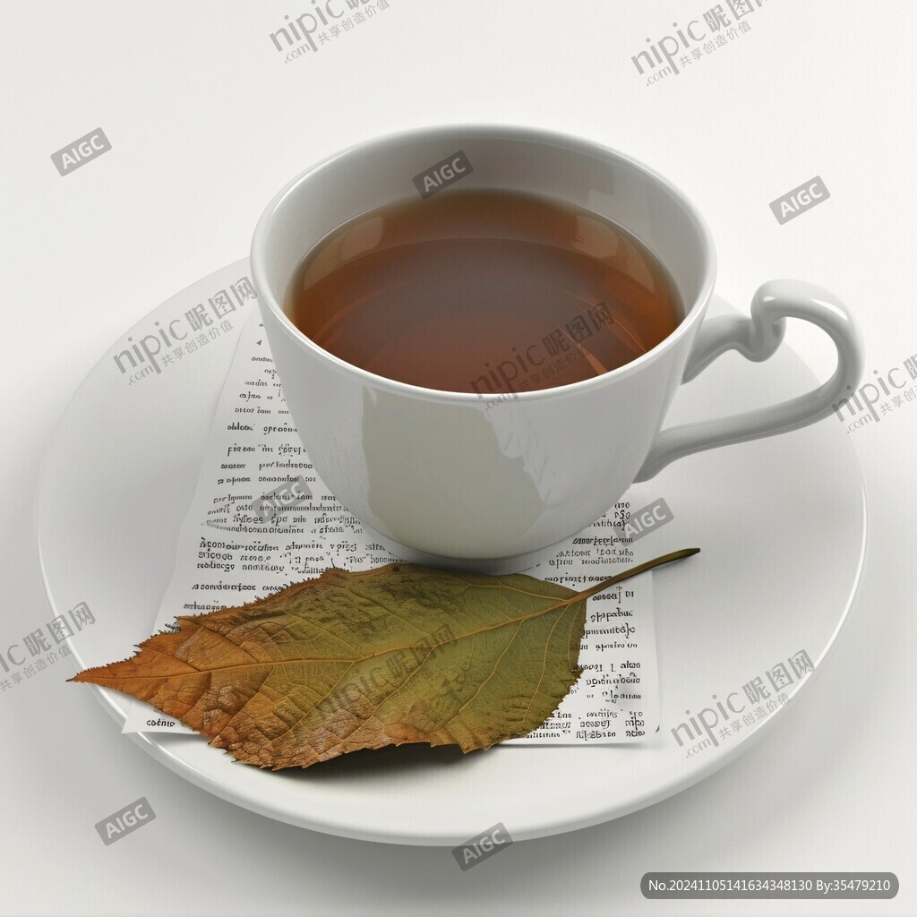 秋天里的茶杯