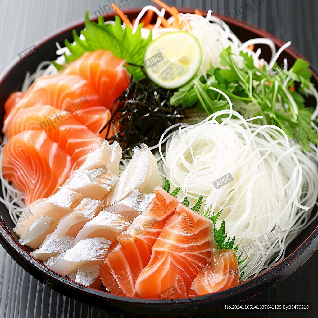 生鱼片冷面