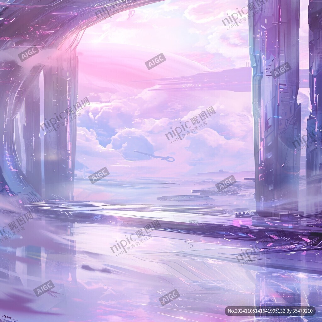 光晕梦幻插画