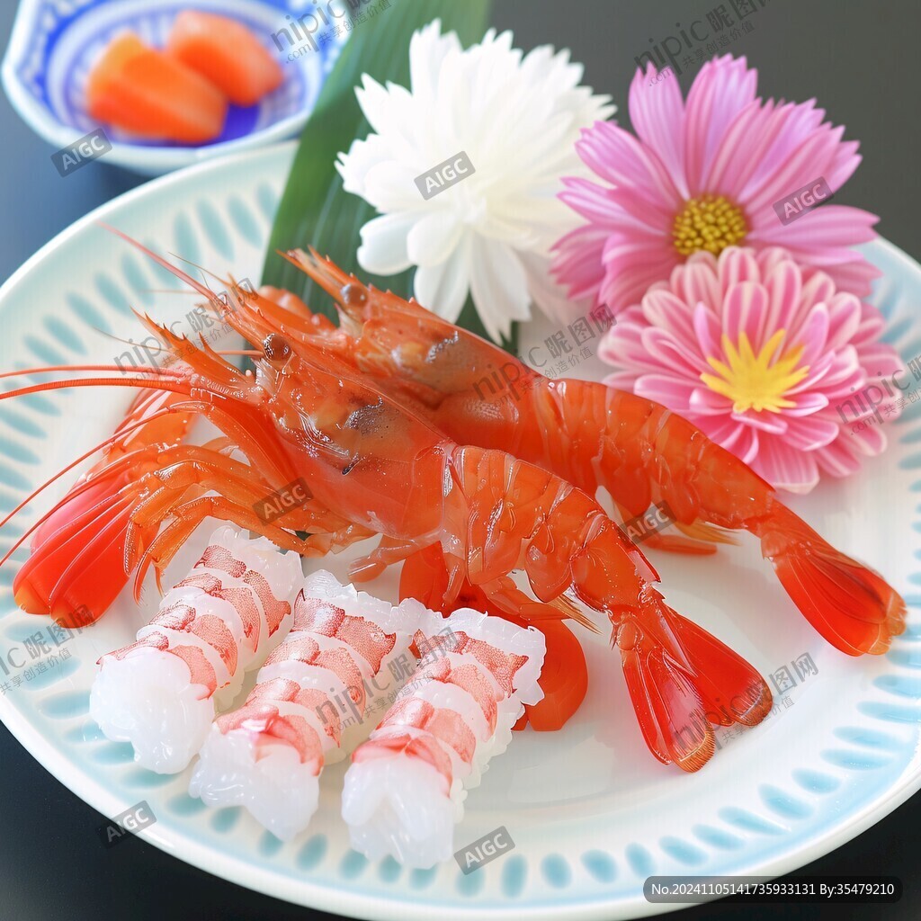 大甜虾刺身
