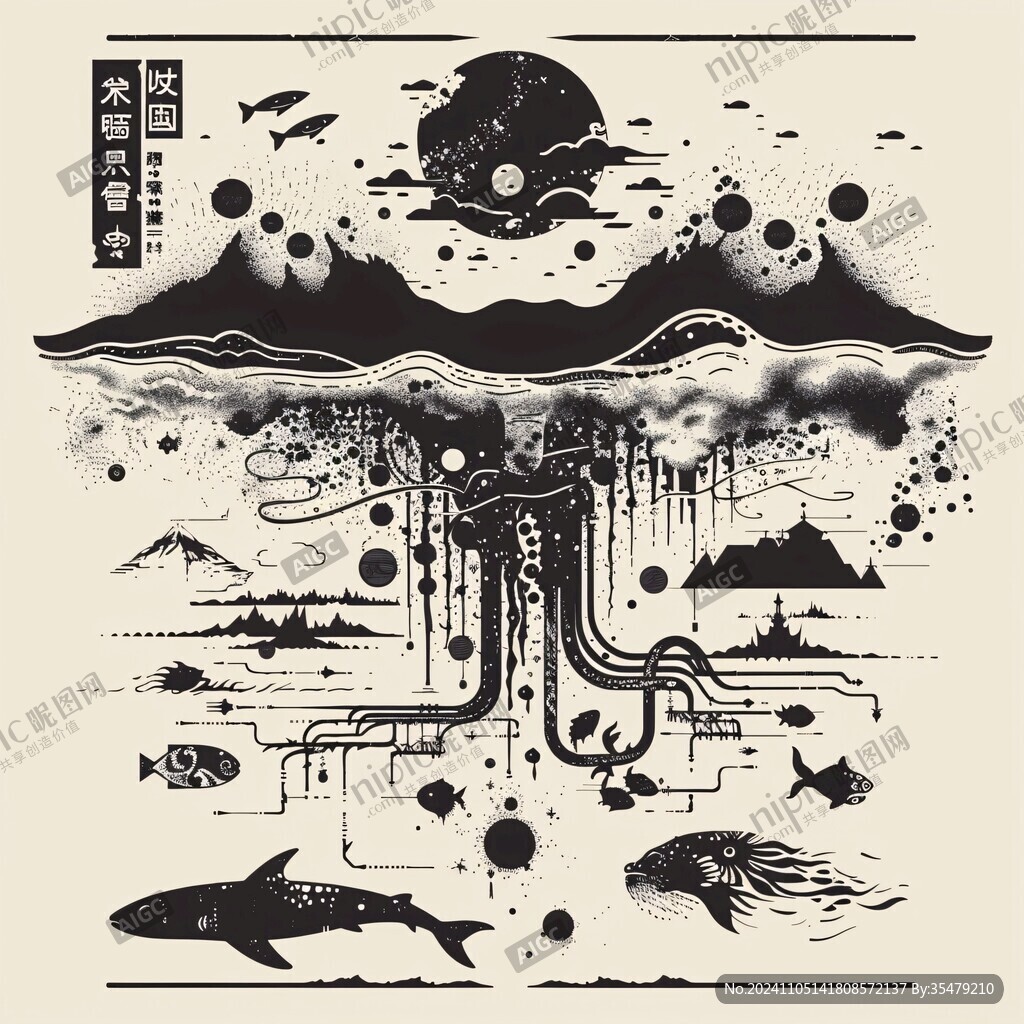 水文化插画