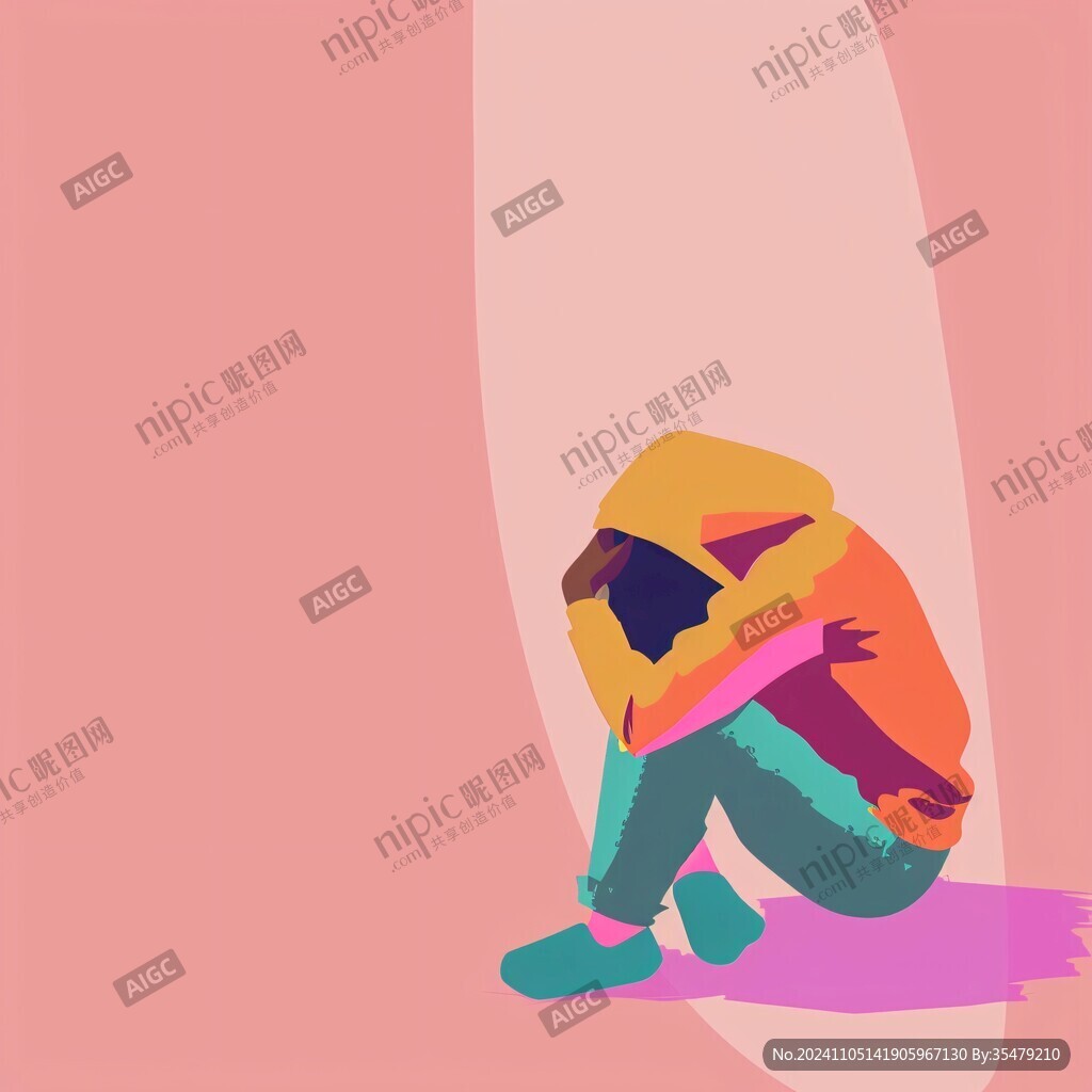 跪地无助的人
