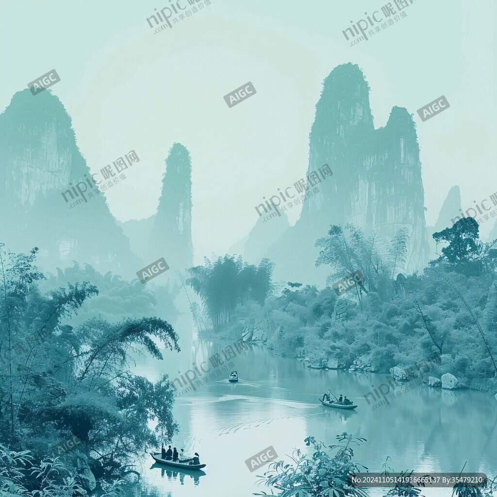 唯美漓江风光