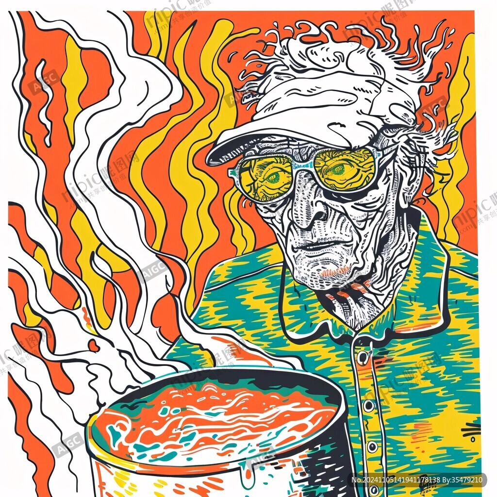 油人物插画