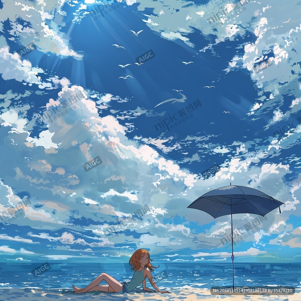 动漫海边