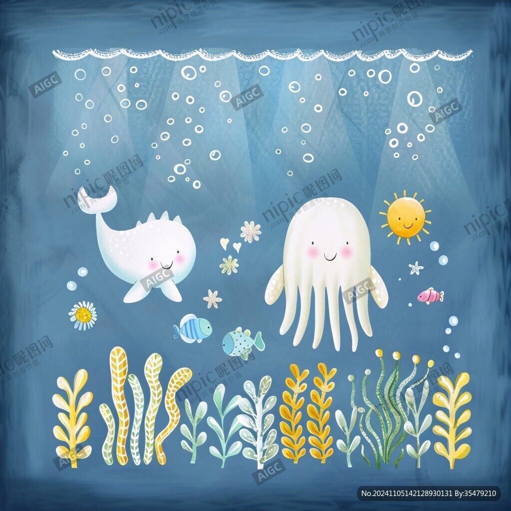 海洋生物插画