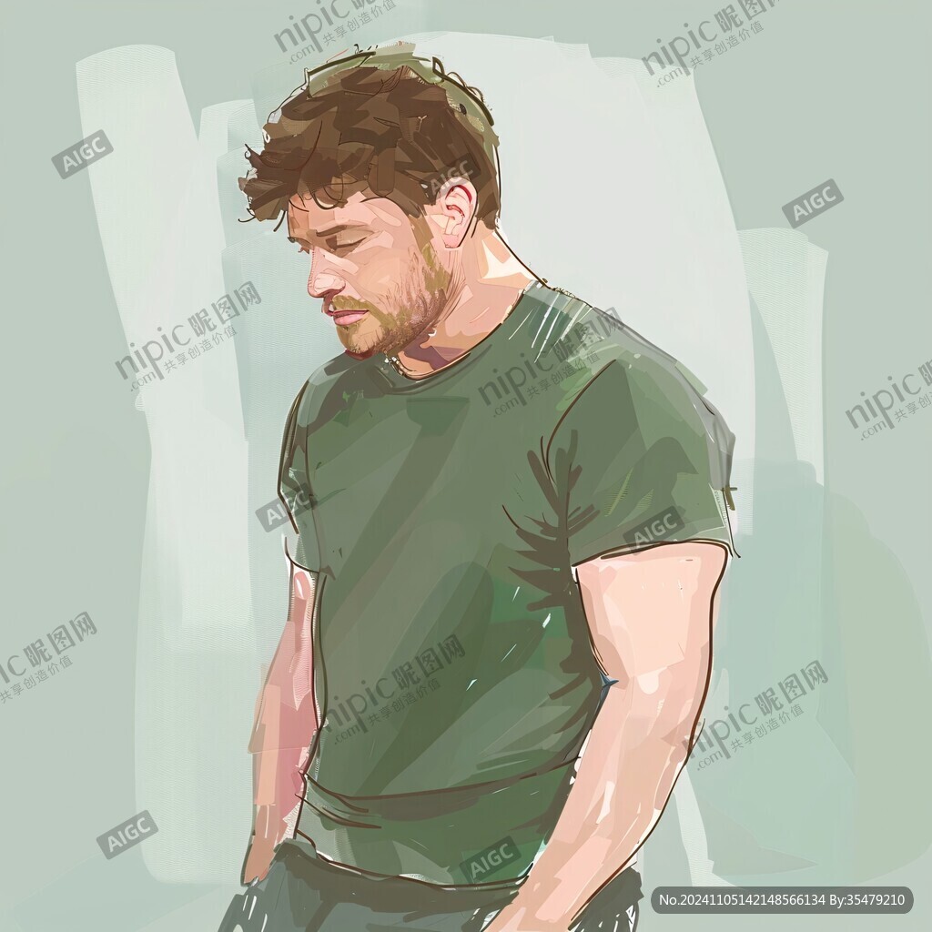 成年男人插画