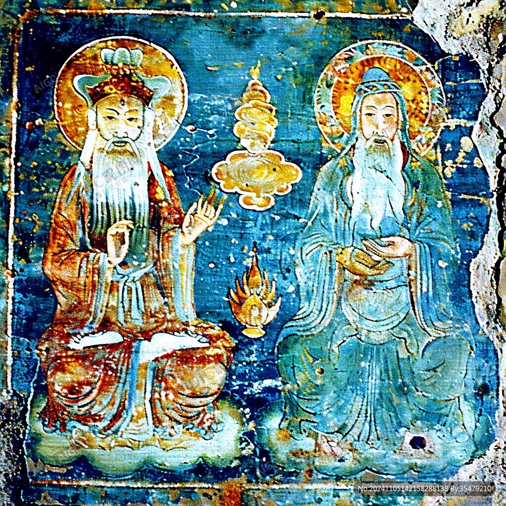 讲经壁画