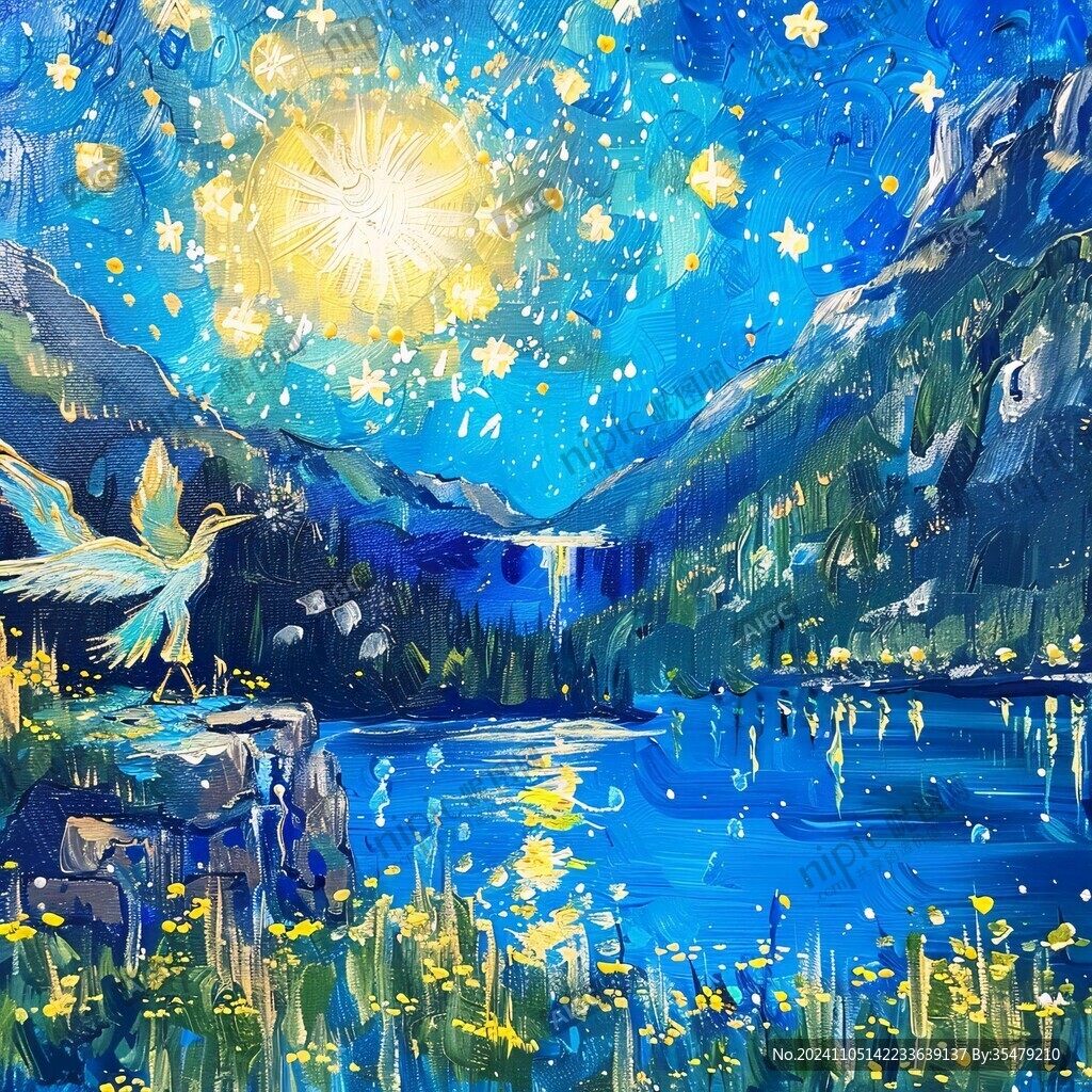 星月河幻想插画