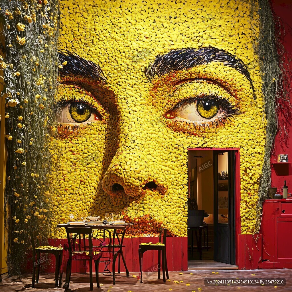 艺术画饭店装潢