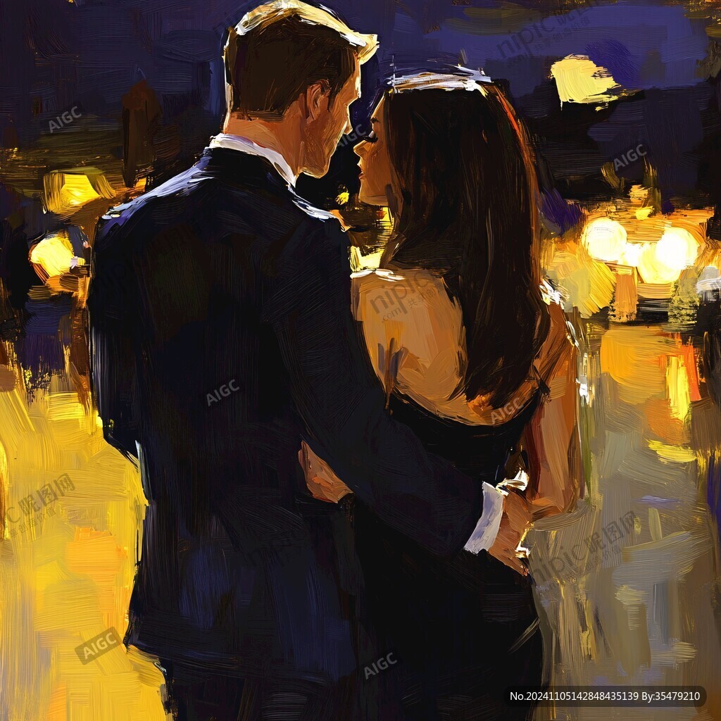 情侣油画