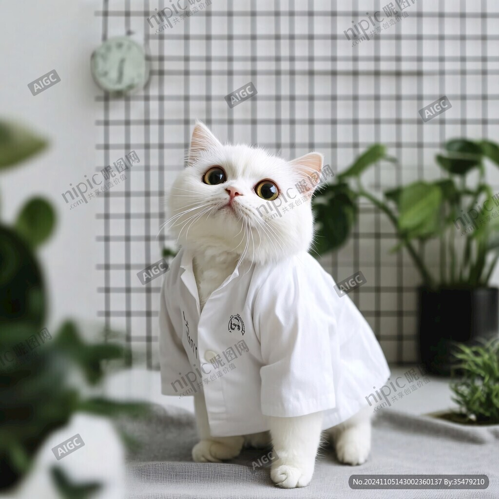 穿衣服的猫咪