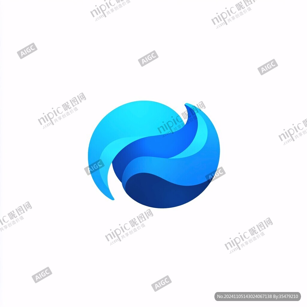 供水标志浪花logo