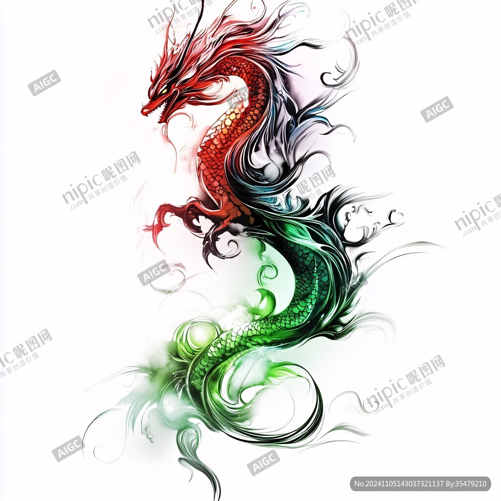 霸气龙图案