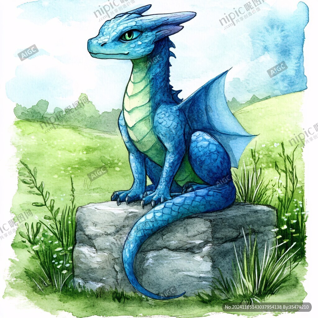 q版龙插画
