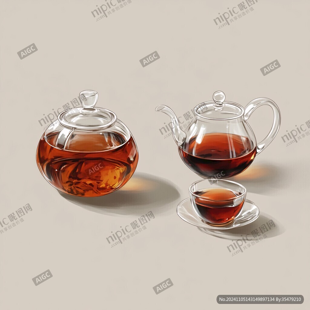 红茶插画