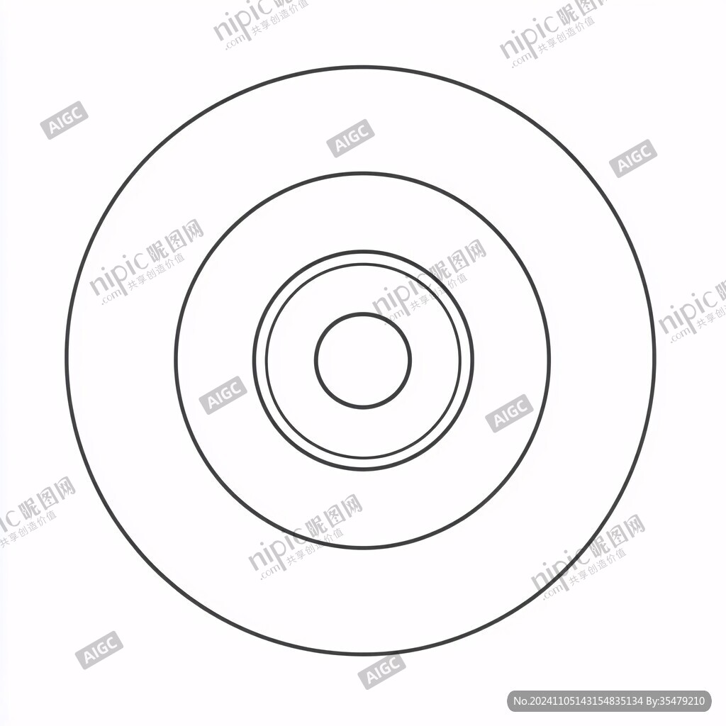 圆形线条画