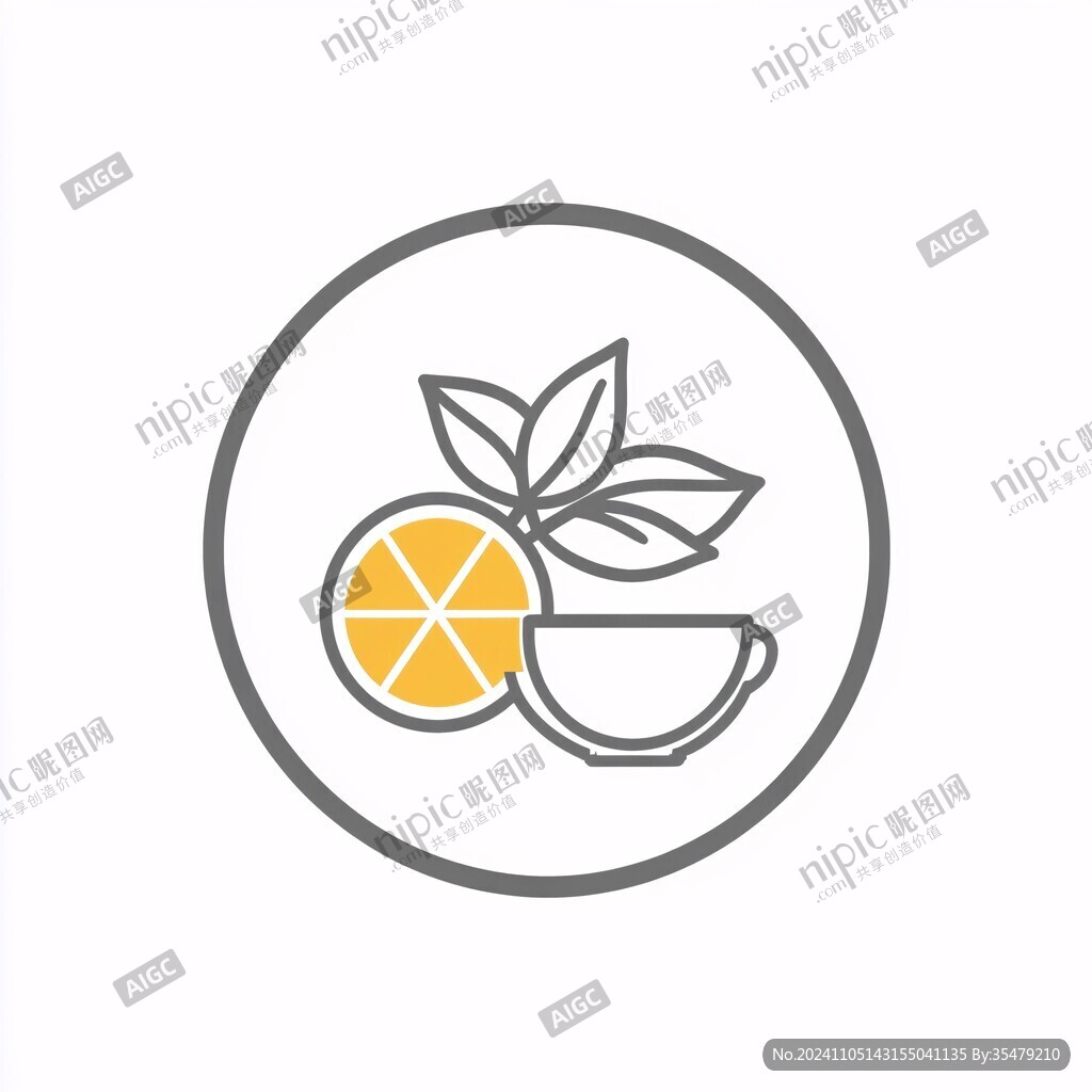 橘子饮品店标志