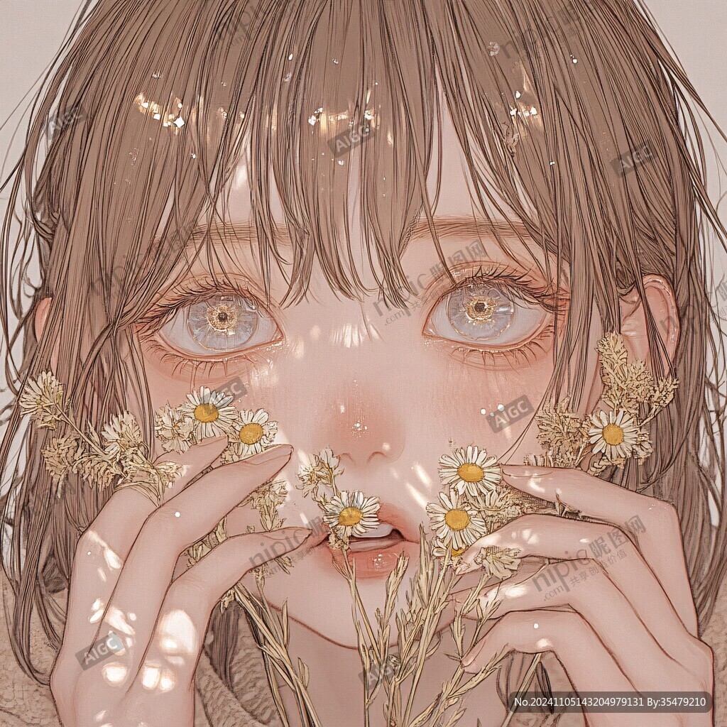 插画少女头像